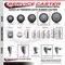 Service Caster 5 Inch Thermoplastic  Rubber Wheel Swivel 34 Inch Threaded Stem Caster with Brake SCC SCC-TS20S514-TPRB-PLB-34212 - alternate 4